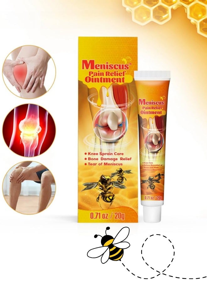 Meniscus Pain Relief Ointment with Bee Venom – 20g Tube for Joint, Knee, and Muscle Pain - Image 1