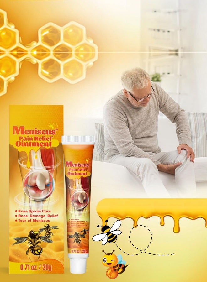 Meniscus Pain Relief Ointment with Bee Venom – 20g Tube for Joint, Knee, and Muscle Pain - Image 3