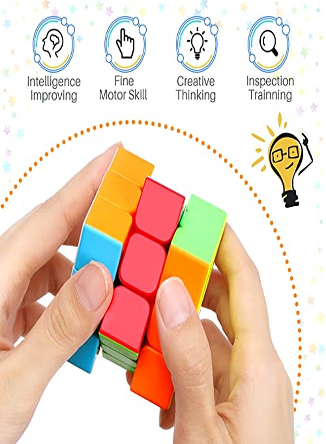 Tackview 5PACK Brain Teaser Puzzles for Kids,3 * 3 Speed Cube,Money Maze Box,Rainbow Puzzle Ball,Fidget Snake Cube,Party Favor Gift for Christmas. - Image 2
