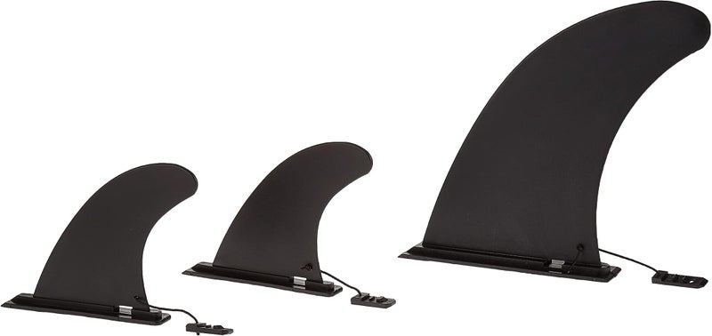 Retrospec Replacement Founder Fins for Inflatable Stand up Paddle Board (Set of 3), Black - Image 1
