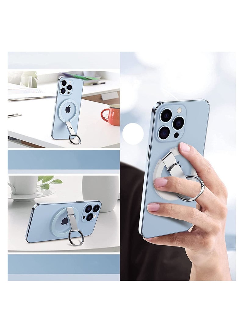 Captaintech Cell Phone Ring Grip Finger Holder for Adjustable Kickstand for iPhone 13 12 Pro Max Mini Smartphone Accessories Stand Removable Wireless Charging - Image 5