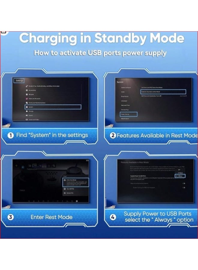 Multifunctional PS5 Stand with Dual Controller Charging Dock RGB Lighting and Headset Holder - Image 1