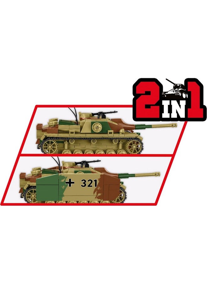 COBI COBI Historical Collection WWII Sturmgeschutz III Ausf. G (2-in-1) Tank Hunter Team - Executive Edition  - Image 5
