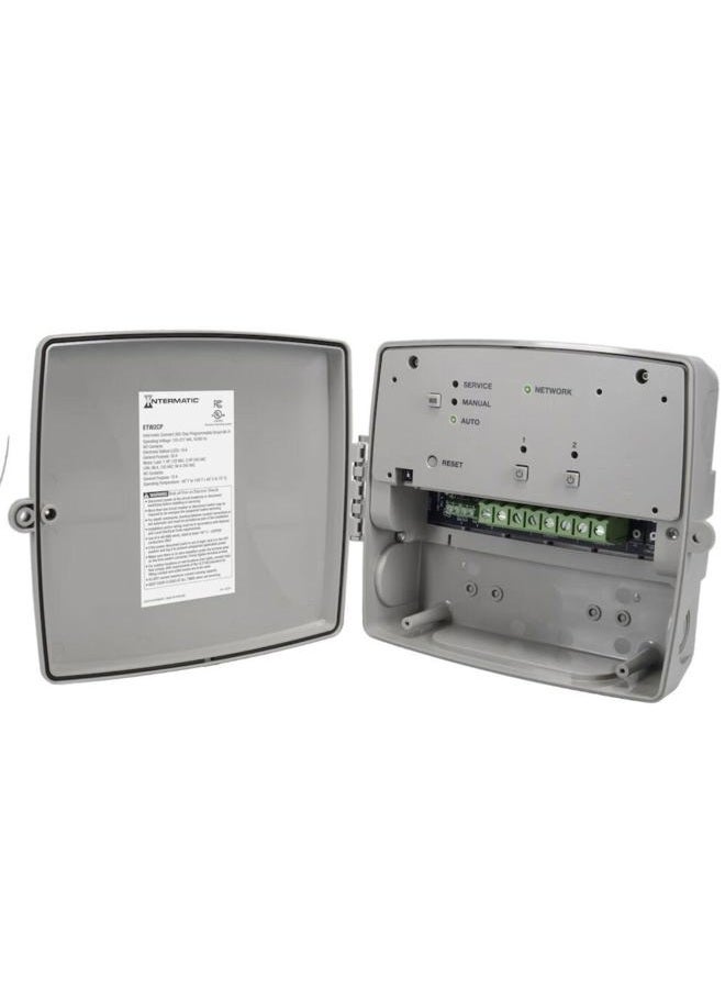 Intermatic ETW2CP Wi-Fi Smart Timer, 2-Circuit SPDT Relay - 365-Day Programmable, Indoor/Outdoor, 120-277VAC - LED-Compatible, Remote ON/Off Control via App - Image 1