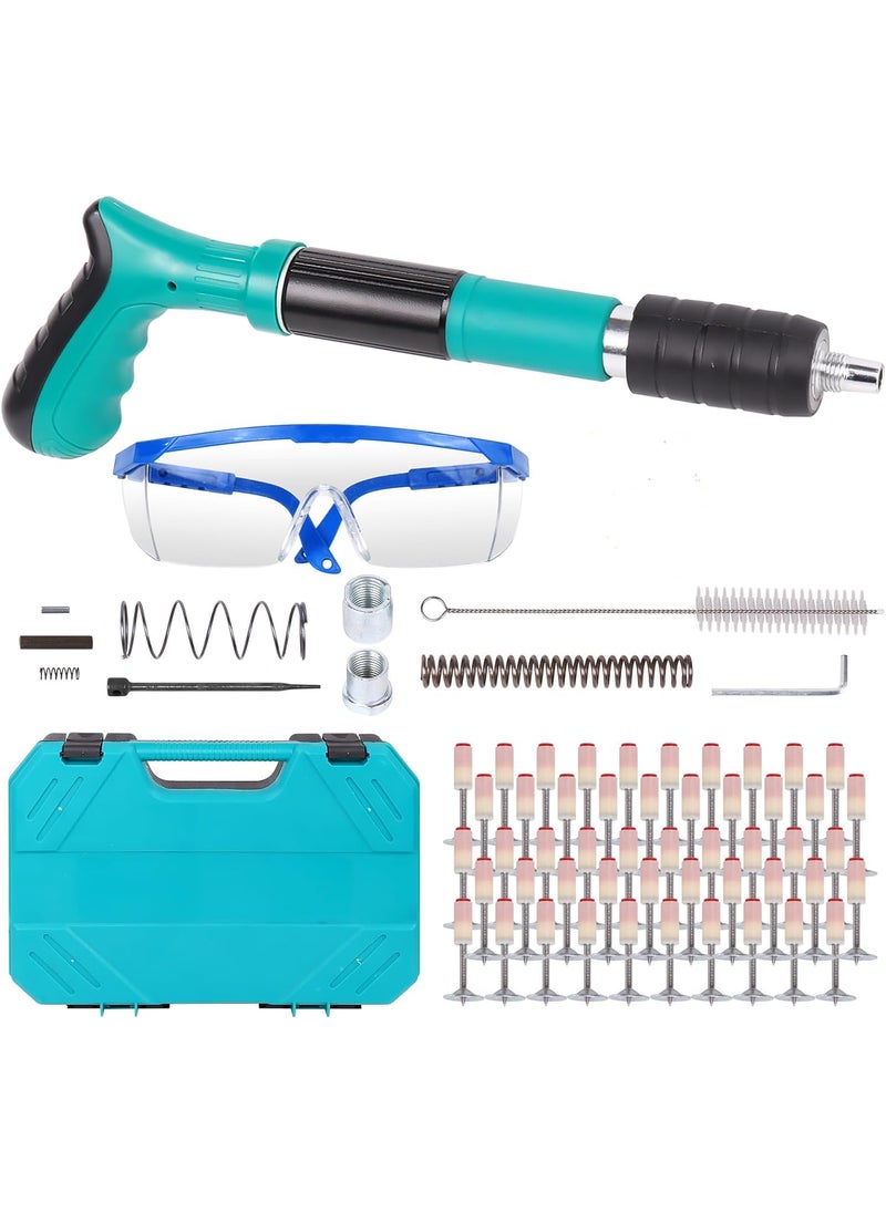 ZSIGNS Manual Steel Nail Gun Tool 50 Pcs  Mini Nail Fixation Tool  Portable Mini Nail Shooting Machine  Nail Wall Fixing Tool  Household Woodworking Accessories  - Image 1