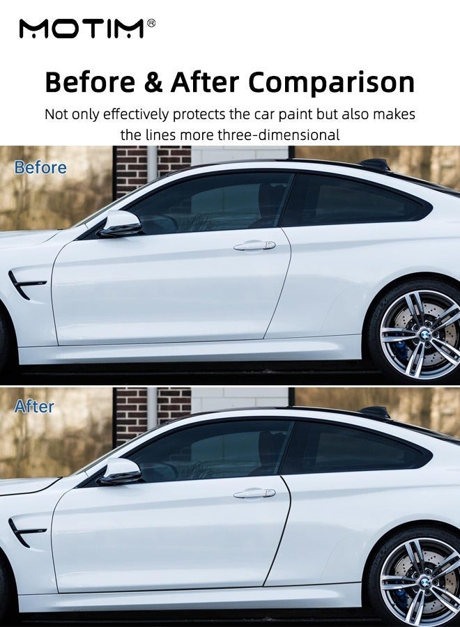 Motim 10M U Shape Car Door Edge Guards Self Adhesive Weatherstrip, Car Door Seal Strip Rubber Seal Protector, Door Edge Bumper Anti-Collision Rubber Clips Fit for Most Car - Image 3