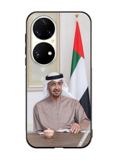 Protective Case Cover For Huawei P50 Pro Sheikh Mohamed Bin Zayed Al Nahyan Design Multicolour