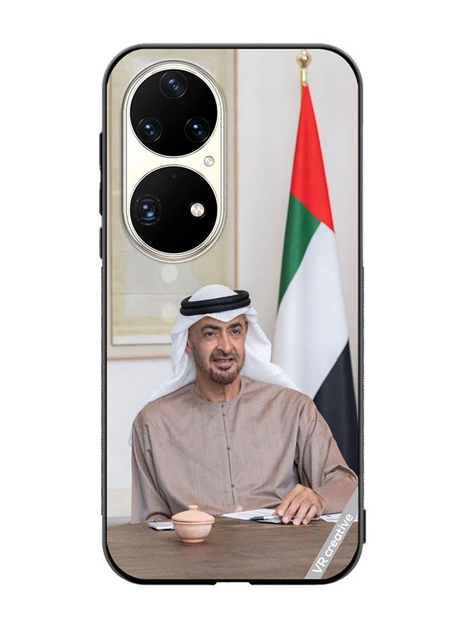 VR CREATIVE Protective Case Cover For Huawei P50 Pro Sheikh Mohamed Bin Zayed Al Nahyan Design Multicolour  - Image 1