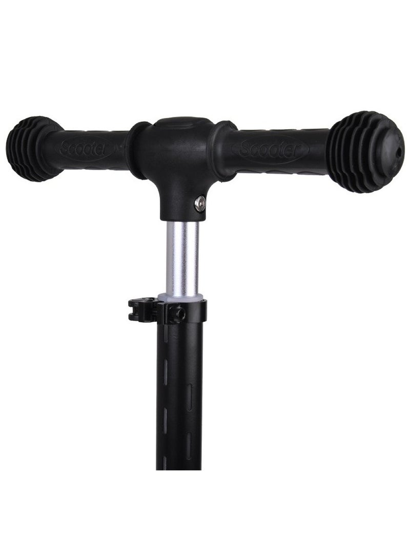 Scooter  3-Wheel Kids Scooter with Adjustable Handlebar – Black Foldable Scooter with LED Wheels - Image 4