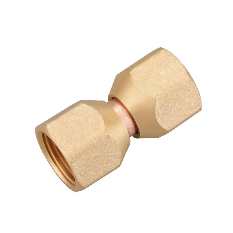 Minimprover 2 PCS Brass 1/2" Female Flare Swivel Adapter, Tube Fitting, Valve Connector - Image 5