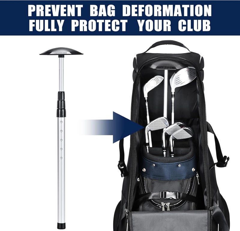 Partage Golf Travel Bag with Wheels, Golf Travel Case for Airlines, 900D Heavy Duty Oxford -Black - Image 3