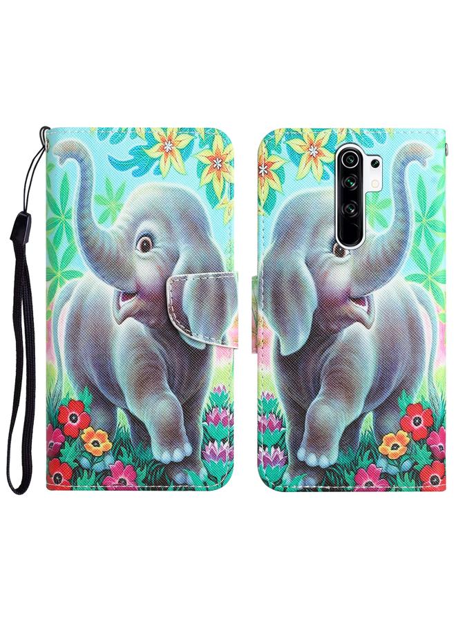 Case For Xiaomi Redmi 9 Colored Drawing Leather Phone Case