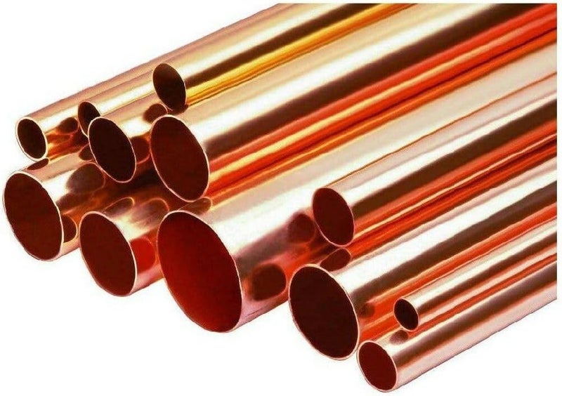 Red Copper Tubes 16/17/18/19/20/21/22mm OD 250mm/500mm Length Hollow Straight Pipe Tubing(500mm 1pcs,OD 16mm ID 12mm) - Image 1