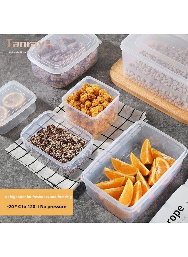 Tang Ya Fresh-keeping Box Food Grade Plastic Box Transparent Rectangular Sealed Box Refrigerator Special Food Box Storage Box-Specifications:801 Double Buckle With Sealing Ring [approx. 10.86L]]  - Image 3