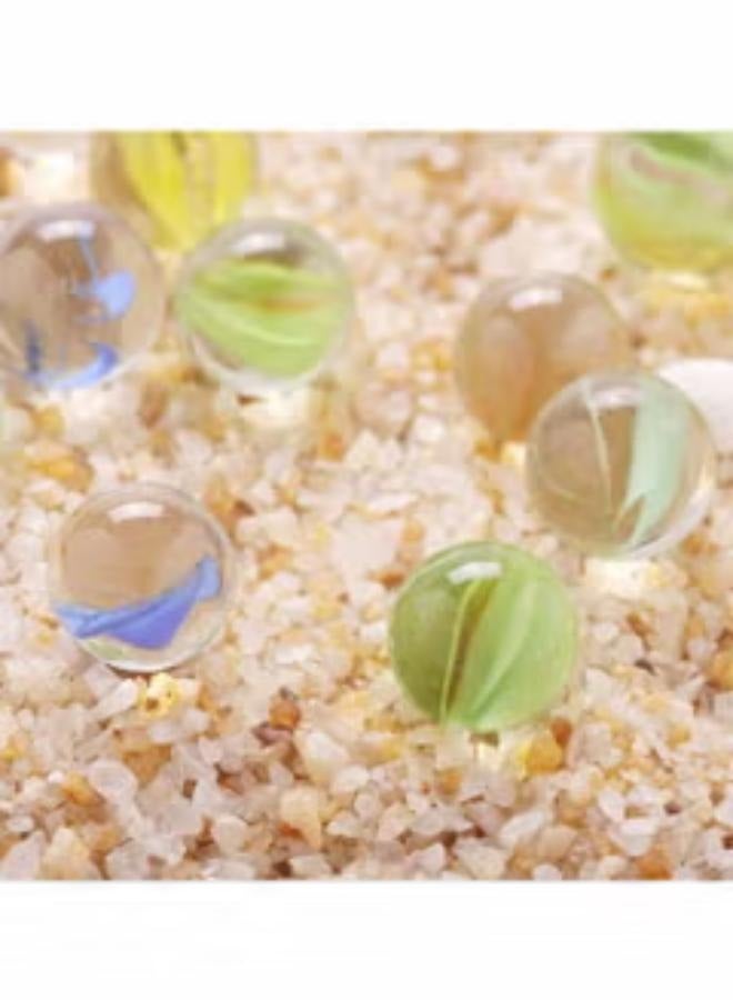 ديكورات الخرز الزجاجي، لعبة كرة خلط الألوان 100 قطعة من ELECDON، ألعاب أطفال لتزيين المنزل (0.55 بوصة) - Image 1