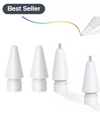4-Piece Replacement Tips Set Suitable For Apple Pencil 1st And 2nd Generation White, High Sensitive Pen Like iPencil Nib No Wear Out Noiseless Precise Control Stylus Tip for iPad Pro Pencil - pzsku/Z8B2C035BF760F53890D5Z/45/_/1692588201/d2d0bed5-f921-42b7-b178-ef3bbc72912c