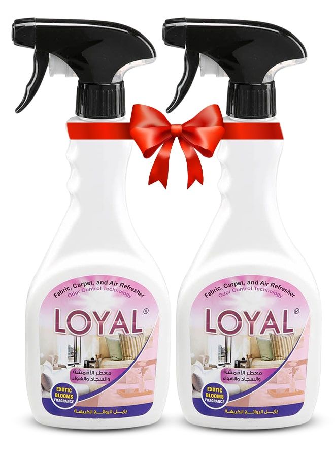 Loyal Exotic Blooms Fragrance Air Refresher For Fabric Carpet 2x500ml