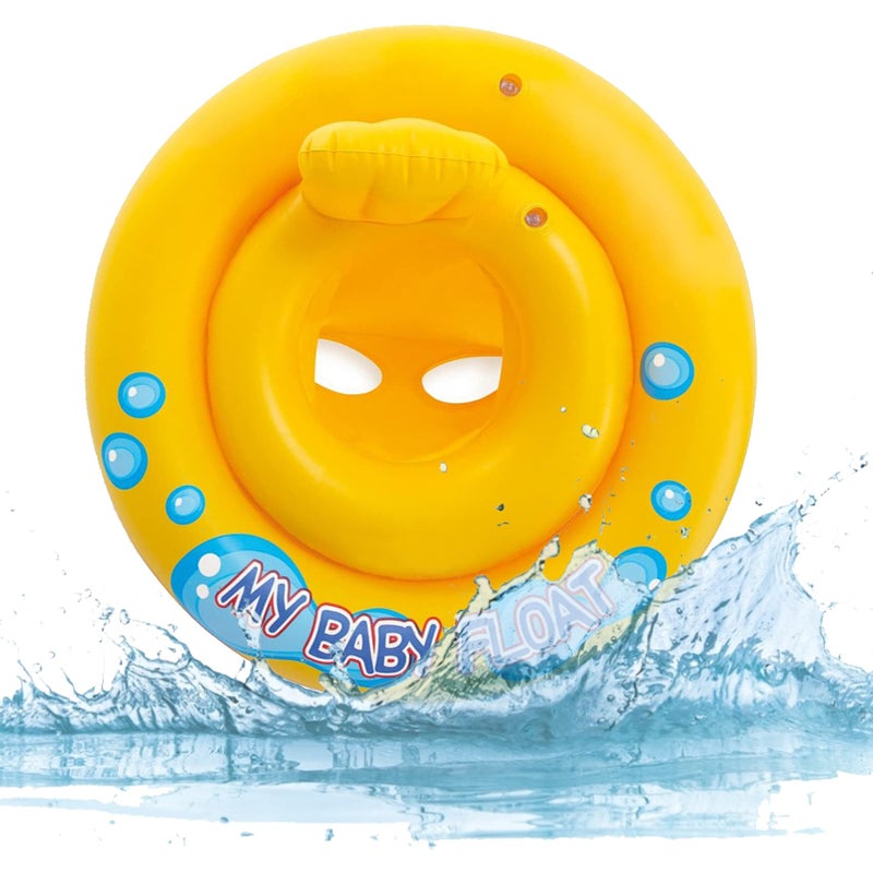 Horolas Baby Swimming Float, Baby Inflatable Swim Seat Trainer Seat Infant Float Swim Ring with Manual Pump for Age 6 -36 Months Kids - Image 2