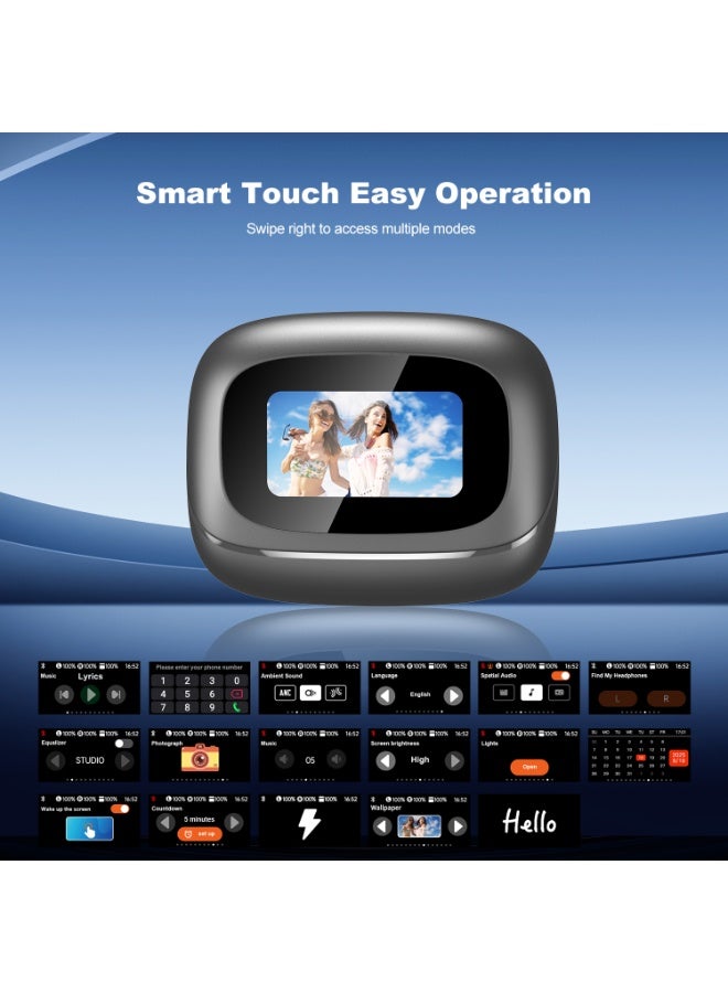 Wireless Earbuds with ANC & Touch Control, Champagne - Image 3