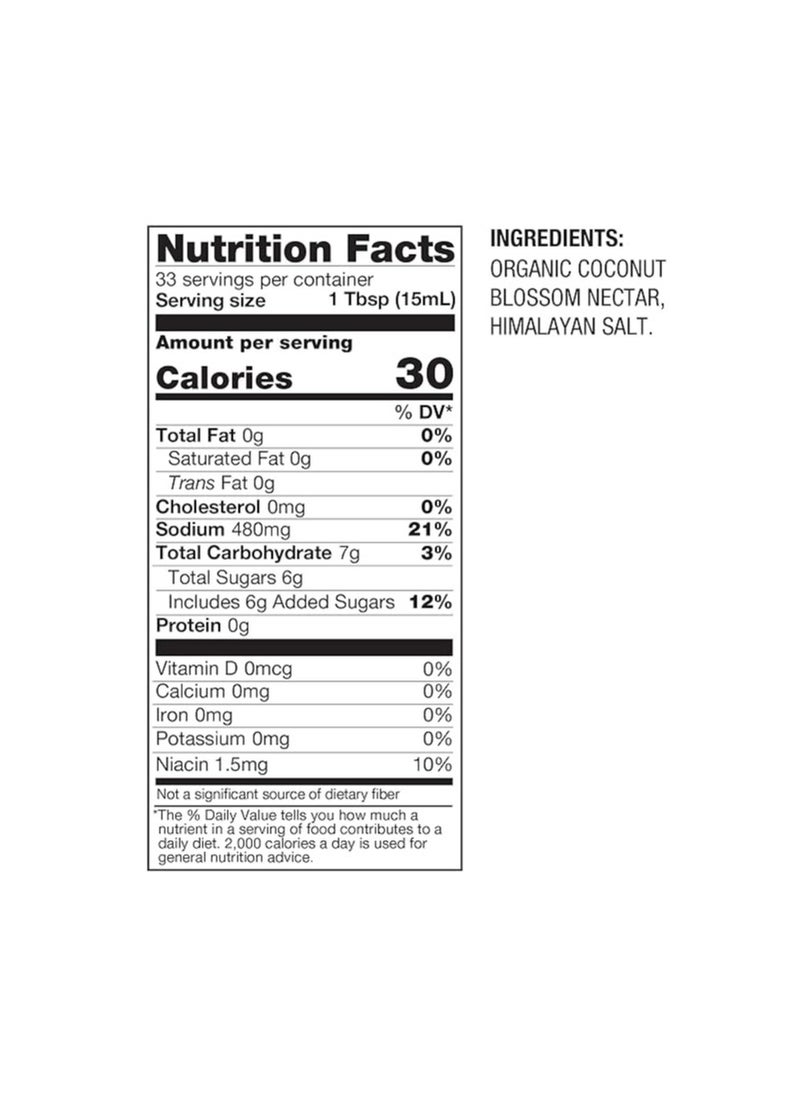 BetterBody Foods BetterBody Foods BetterBody Foods, Organic Coconut Aminos, Soy Sauce Replacement, 16.9 fl oz (500 ml)  - Image 2