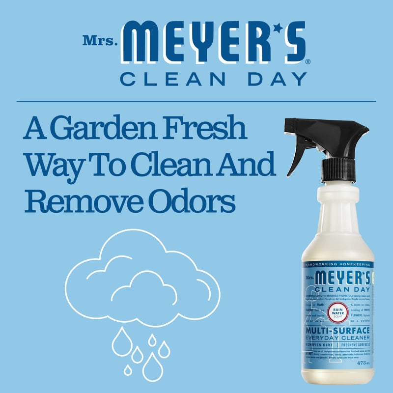 MRS. MEYER'S CLEAN DAY Multi-Surface Everyday Cleaner, Rain Water Scent, 16 Ounce Bottle - Image 5