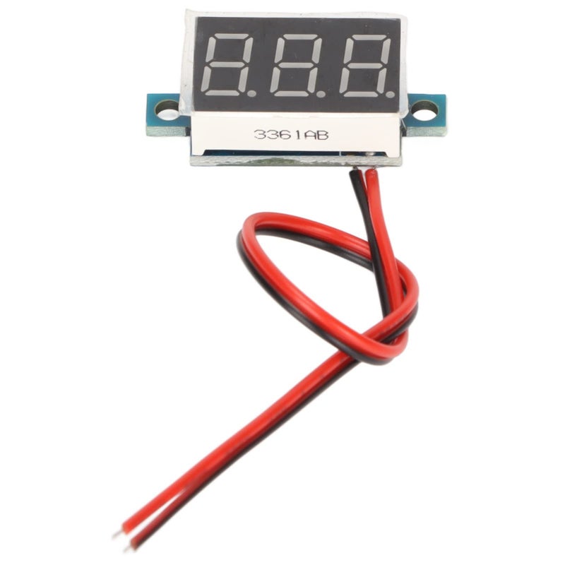 Mini Digital Voltmeter 0.36 Inch 2 Wire DC 0 To 40V Voltage Panel Meter Blue For Car Battery Motorcycle - Image 2
