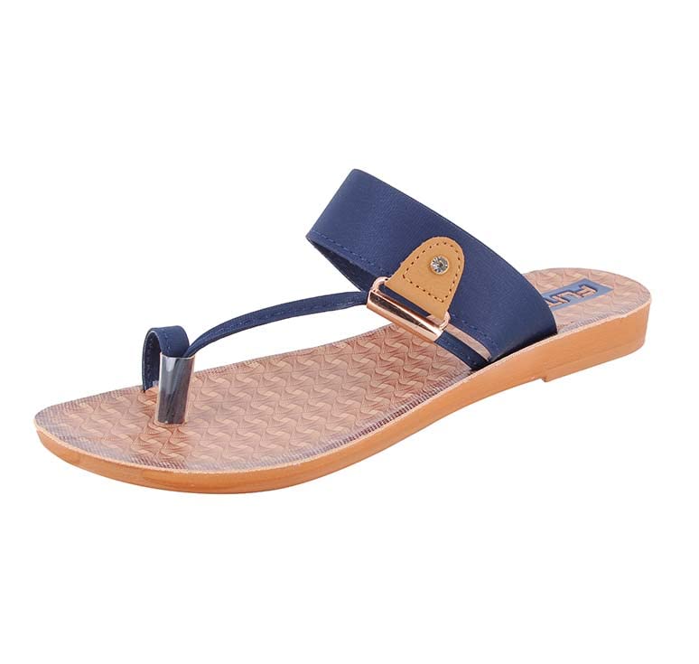 FLITE Slippers/Fashion Slippers for Women PUL-90 (NAVY BLUE, numeric_6) - Image 1
