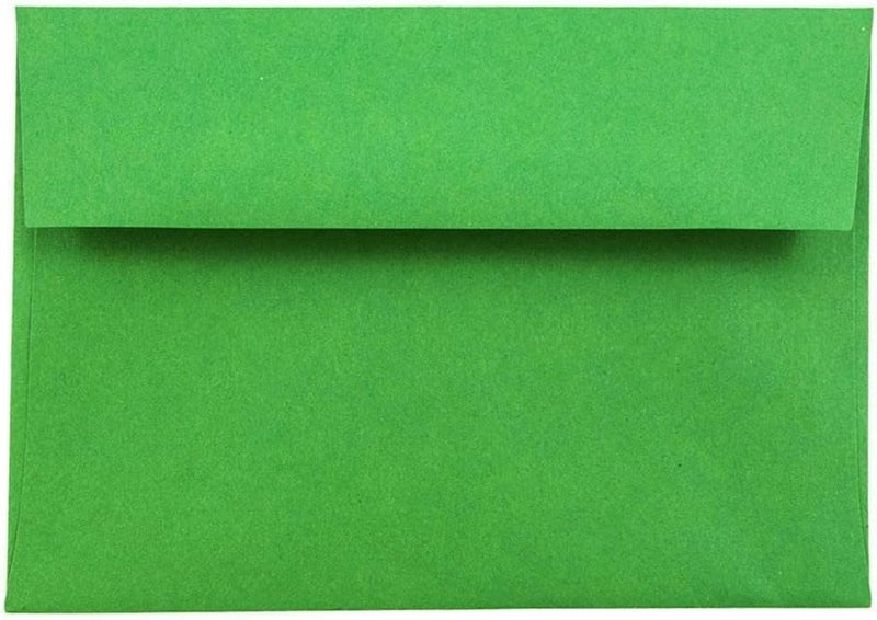 JAM Paper 4Bar A1 Colored Invitation Envelopes - 3 5/8 x 5 1/8 - Green Recycled - 50/Pack - Image 1