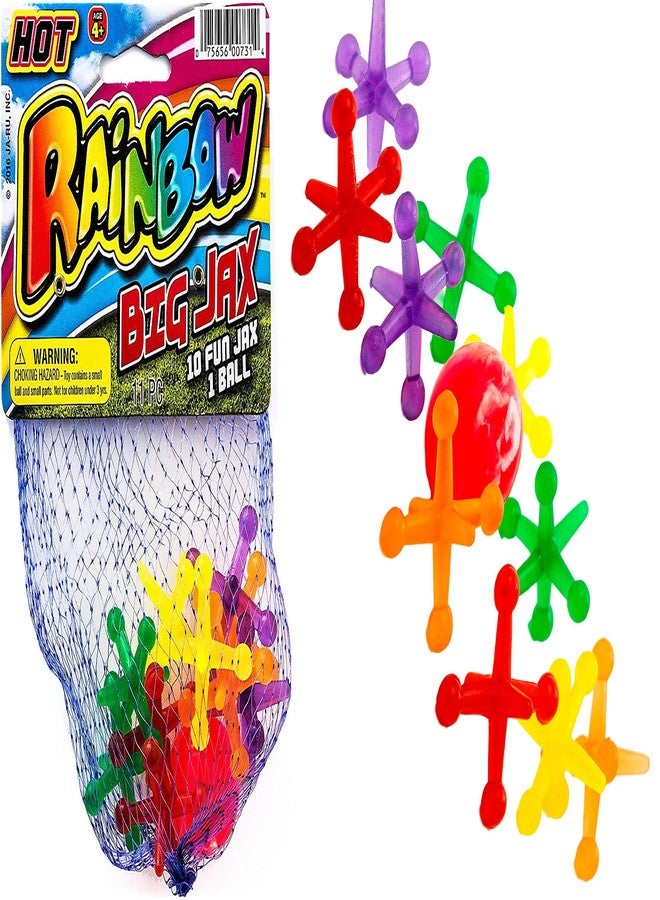 JA-RU Big Jacks Toy Set (Pack of 1 Units) Kids Jax Classic Games Great Party Favors or Pinata Filler in Bulk. 731-1 - Image 1