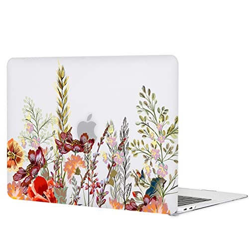 iDonzon Case for MacBook Pro 13 inch M2 M1 A2338 A2289 A2251 A2159 A1989 A1706 2023-2016 Release, 3D Effect Matte Clear See Through Hard Cover&Keyboard Cover Compatible Pro 13.3 Touch ID, Field Flower - Image 5
