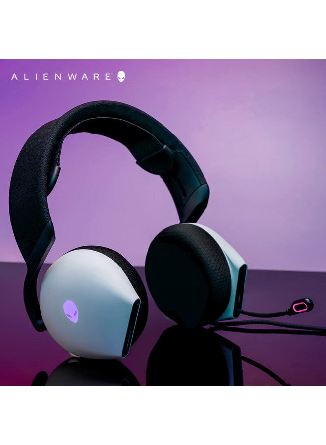 Alienware Aw520h Gaming Headset, Professional E-sports Wired Headphones, Smart Noise-cancelling, Dolby Atmos Sound, Rgb High-end Peripheral, White - Image 4