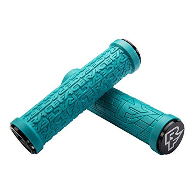 Raceface Ac990088 Lock-On Grippler Grips  Turquoise  30Mm - Image 1
