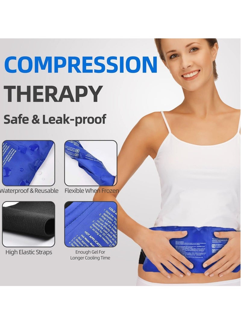 SYOSI Ice Pack Reusable Hot and Cold Therapy Gel Wrap Support Injury Recovery, Alleviate Joint Muscle Pain for Knees, Back, Elbows, Wrists Legs  - Image 2