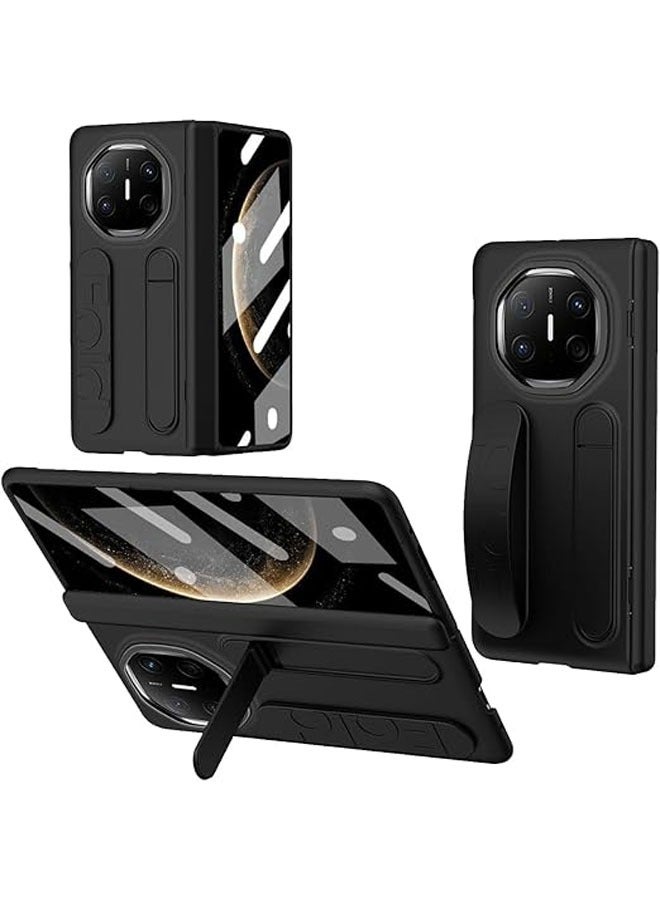 Compatible with Huawei Mate X6 Case with Screen Protector  Adjustable Stand  Hand Strap Frosted PC Shockproof Cover Hinge Case for Mate X6 - Image 1
