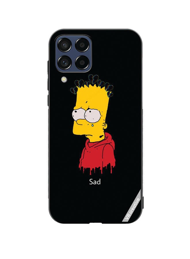 VR CREATIVE Protective Case Cover For Samsung Galaxy M33 Sad Design Multicolour - Image 1