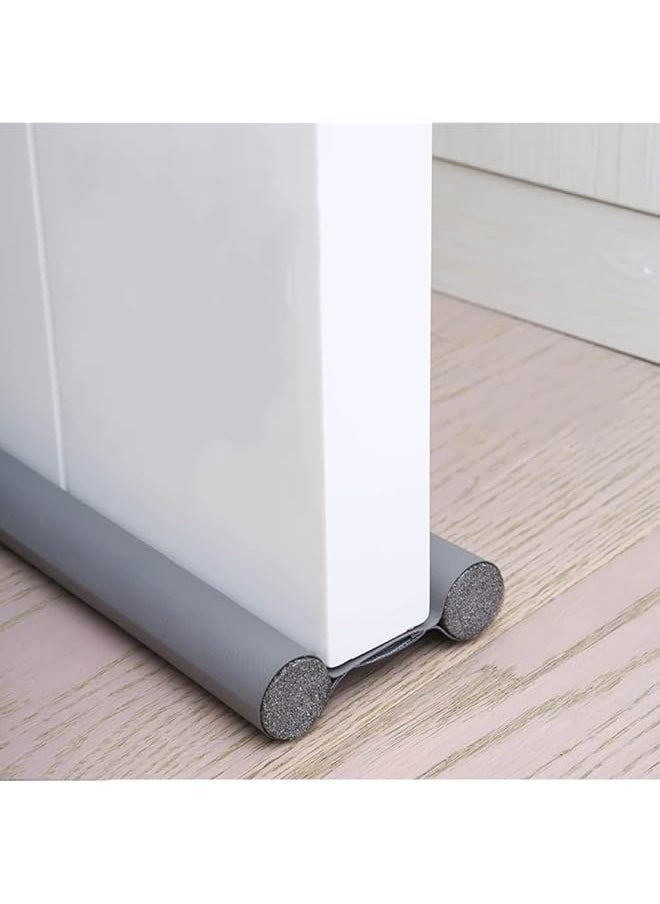 erorex - Door Draft Stopper Door Bottom Seal Strip Noise Blocker Draft Stopper For Bottom Of Door Keeping Warm In And Cold Out Noise Blocker Draft Stopper Prevent Bugs Coming Draught Excluder Grey - Image 1