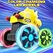 Intoypad Yellow Triceratops Dino Monster Truck Toddler Push Car Toy with LED Wheels Press Go Dinosaur Toy Vehicle for Kids Ages 2 3 4 5 Chomping Mouth LightUp Action Toy for Boys Girls - Image 4