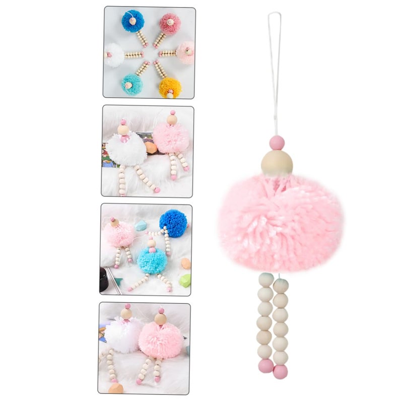 Handmade Soft Fur Bead Pendant Decor For Nursery Room Photography Prop - Image 4