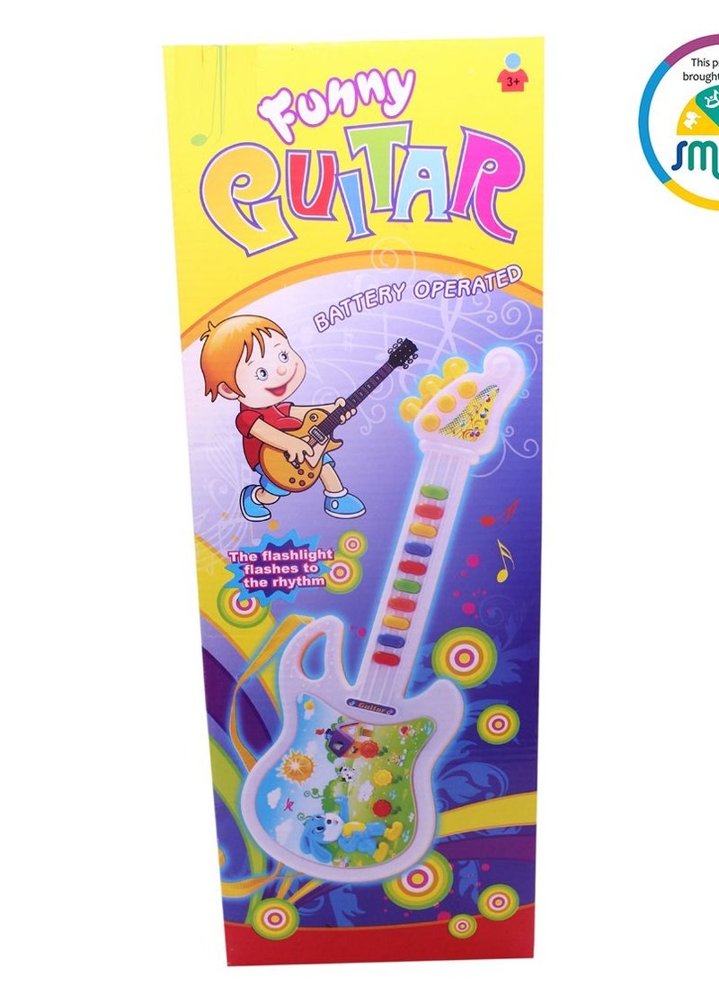 Generic - 10 Music Guitar with Microphone Toy for Kids - Image 1