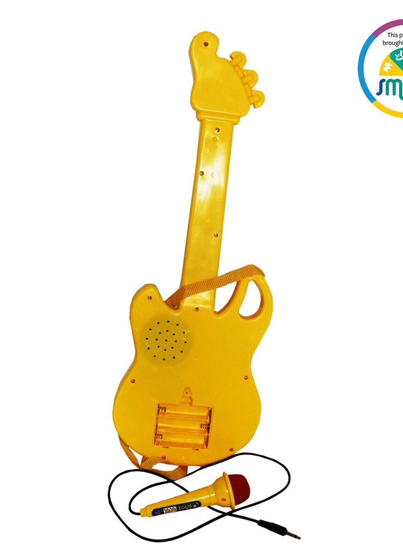 Generic - 10 Music Guitar with Microphone Toy for Kids - Image 1