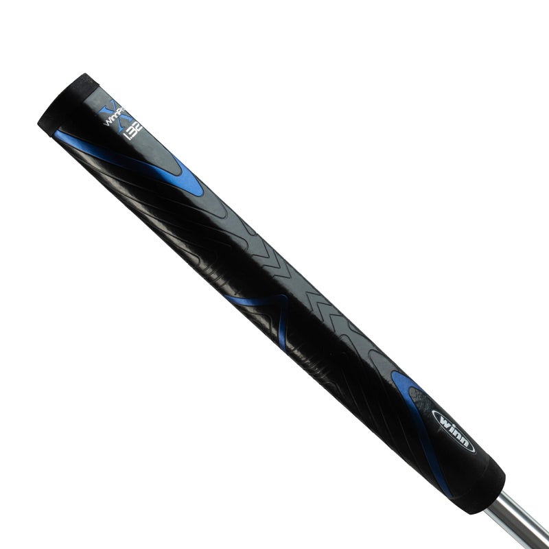Winn Pro X 1.32 Putter Grip (Jumbo, Black/Blue) - Image 1