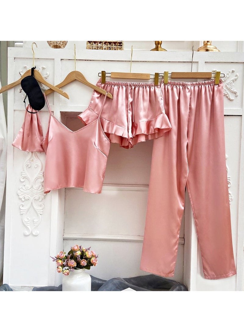 Five-Piece Suspender Pajamas Set that Can Be Worn In All Seasons