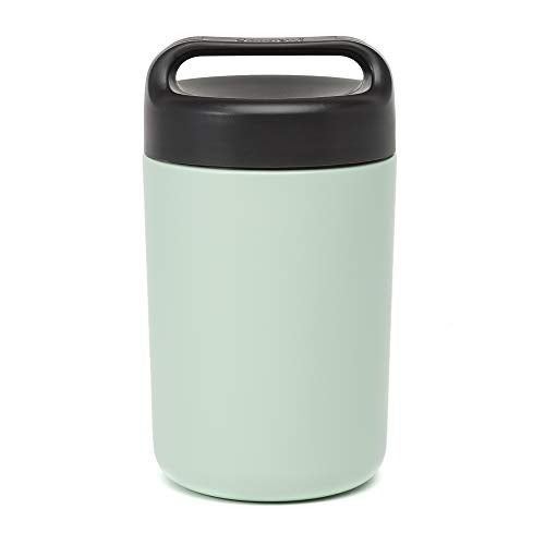 Goodful Stainless Steel Food Jar Double Wall Vacuum Sealed Insulated Food Storage Container with Carry Handle Lid 16Ounce Sage