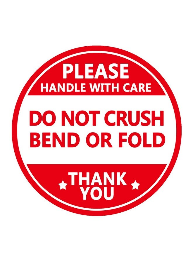 Besttile Do Not Crush Bend Or Fold Shipping Handling Stickers Labelsshipping Warning Stickers For Package 2 Inch 500 Pcs Per Roll - Image 1