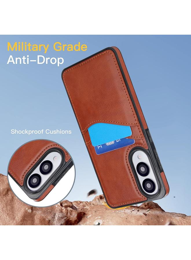 S-TOP Case For Samsung Galaxy S25 Edge 5G Litchi Leather Skin Card Slots Phone Case - Image 3