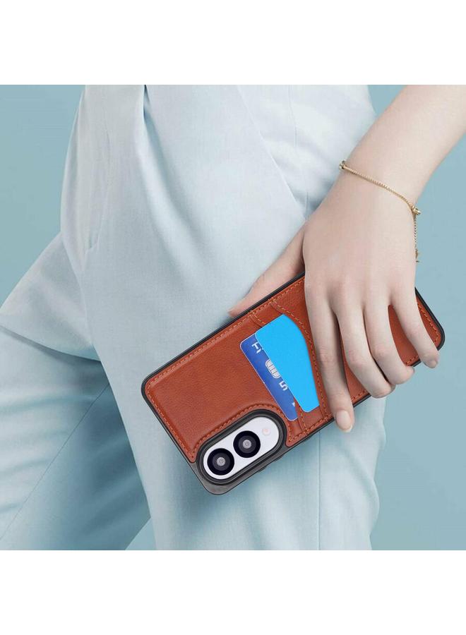 S-TOP Case For Samsung Galaxy S25 Edge 5G Litchi Leather Skin Card Slots Phone Case - Image 4