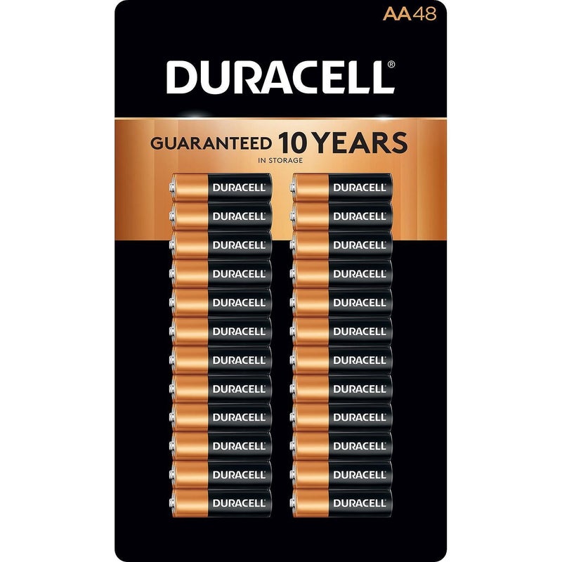Duracell Coppertop Alkaline Batteries AA - 48 pk