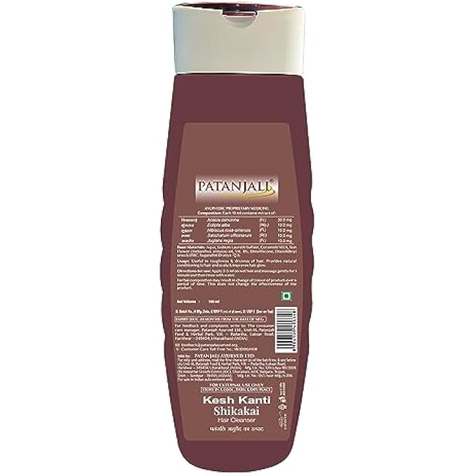 PATANJALI - KESH KANTI SHIKAKAI HAIR CLEANSER 180 ML / 6.08 FL OZ - Image 2