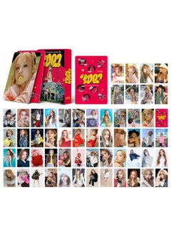 xozgdovg Integration of small card KPOP Korean Wave photo card 55 boxed DIY collection IVE support Yuqi red card -YUQ1 