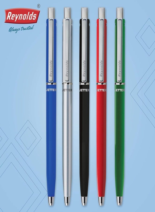 Reynolds JETTER CLASSIC 10 CT POUCH| Smooth Ball Pens, Pen | Long-lasting ball pens | Professional Ball pens with superior writing experience| Ball Pens for swift writing | 0.7mm Tip Size - Image 5